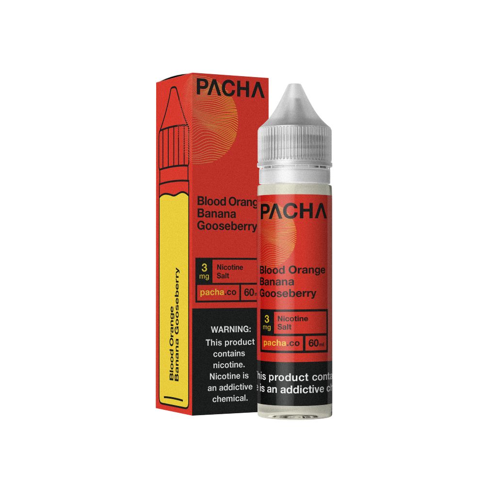 Blood Orange Banana Gooseberry by TFN Pachamama Series (60mL) with packaging