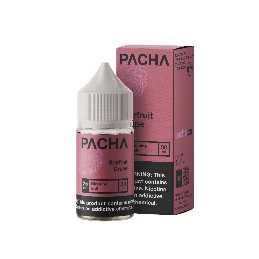 Starfruit Grape by TFN Pachamama Salt Series (30mL) with packaging