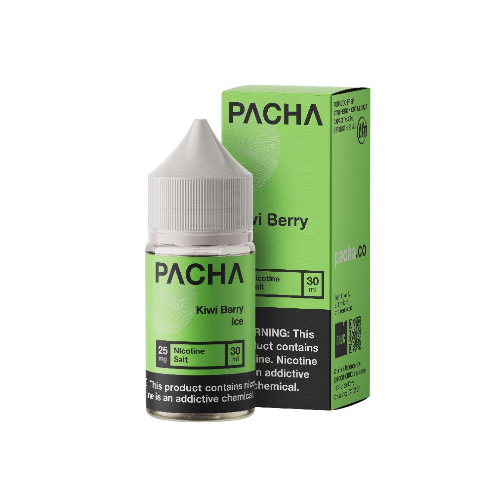 Kiwi Berry Ice by TFN Pachamama Salt Series (30mL) with packaging