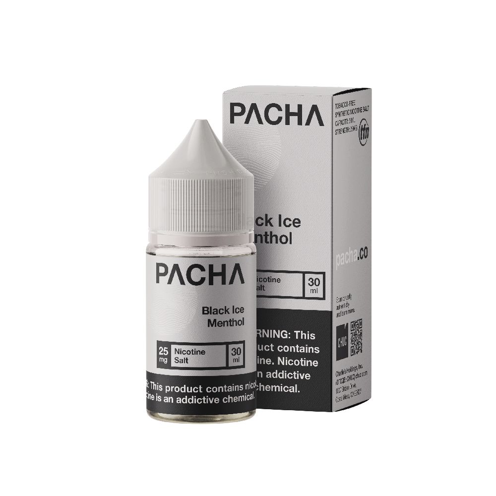 Black Ice Menthol by TFN Pachamama Salt Series (30mL) with packaging