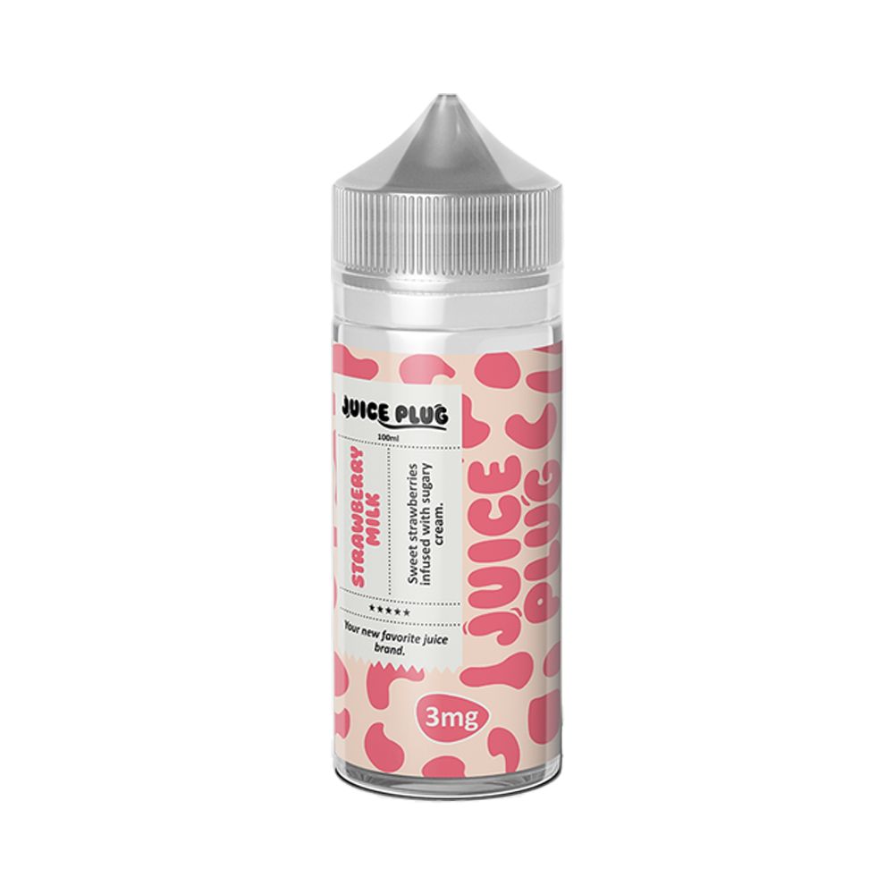 Strawbery Milk Juice Plug 100mL bottle 3mg