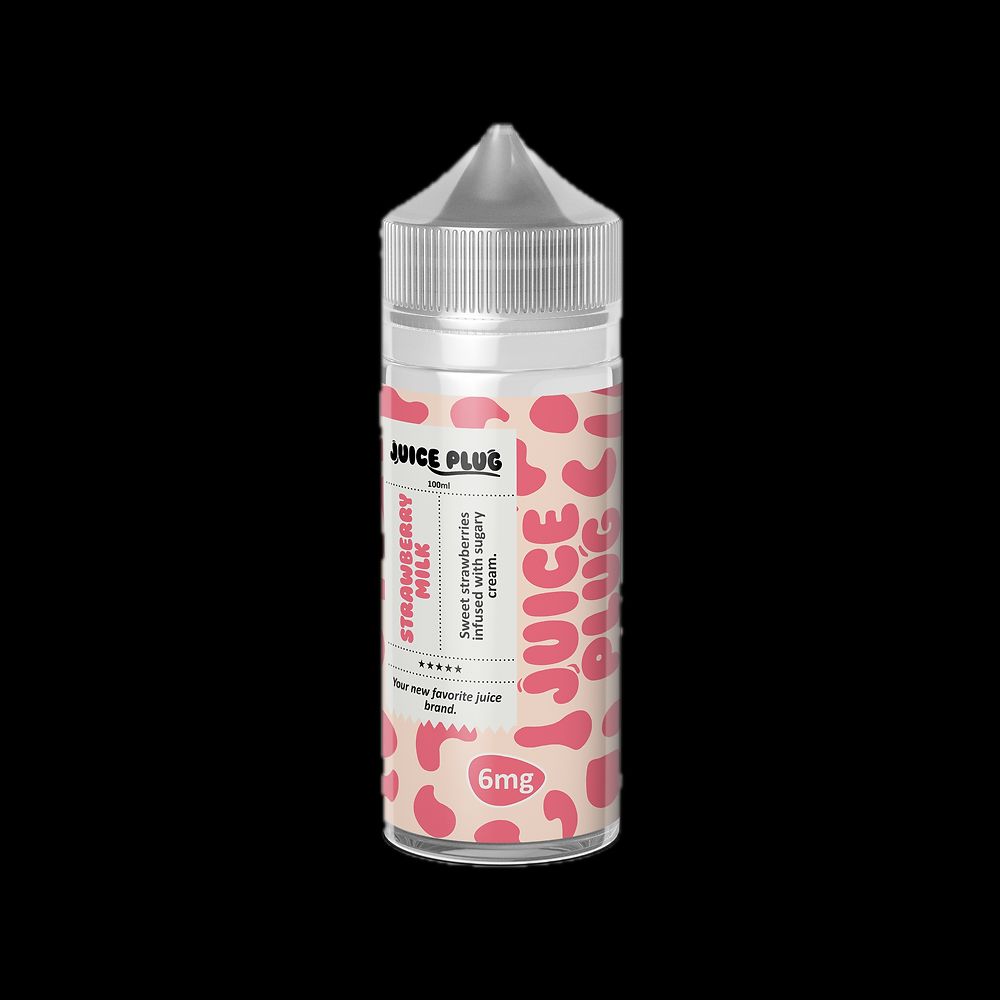 Strawbery Milk Juice Plug 100mL bottle 6mg