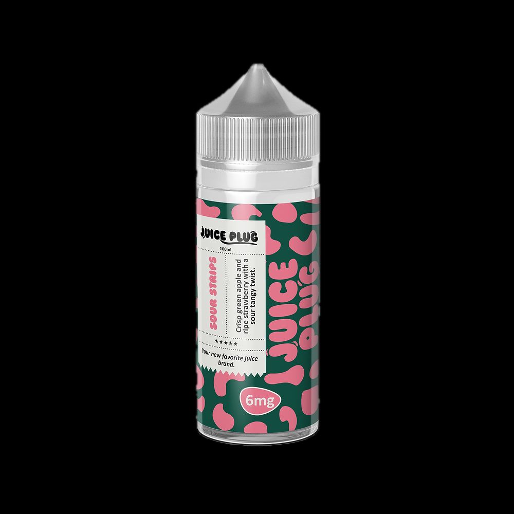 Sour Strips Juice Plug 100mL bottle 6mg