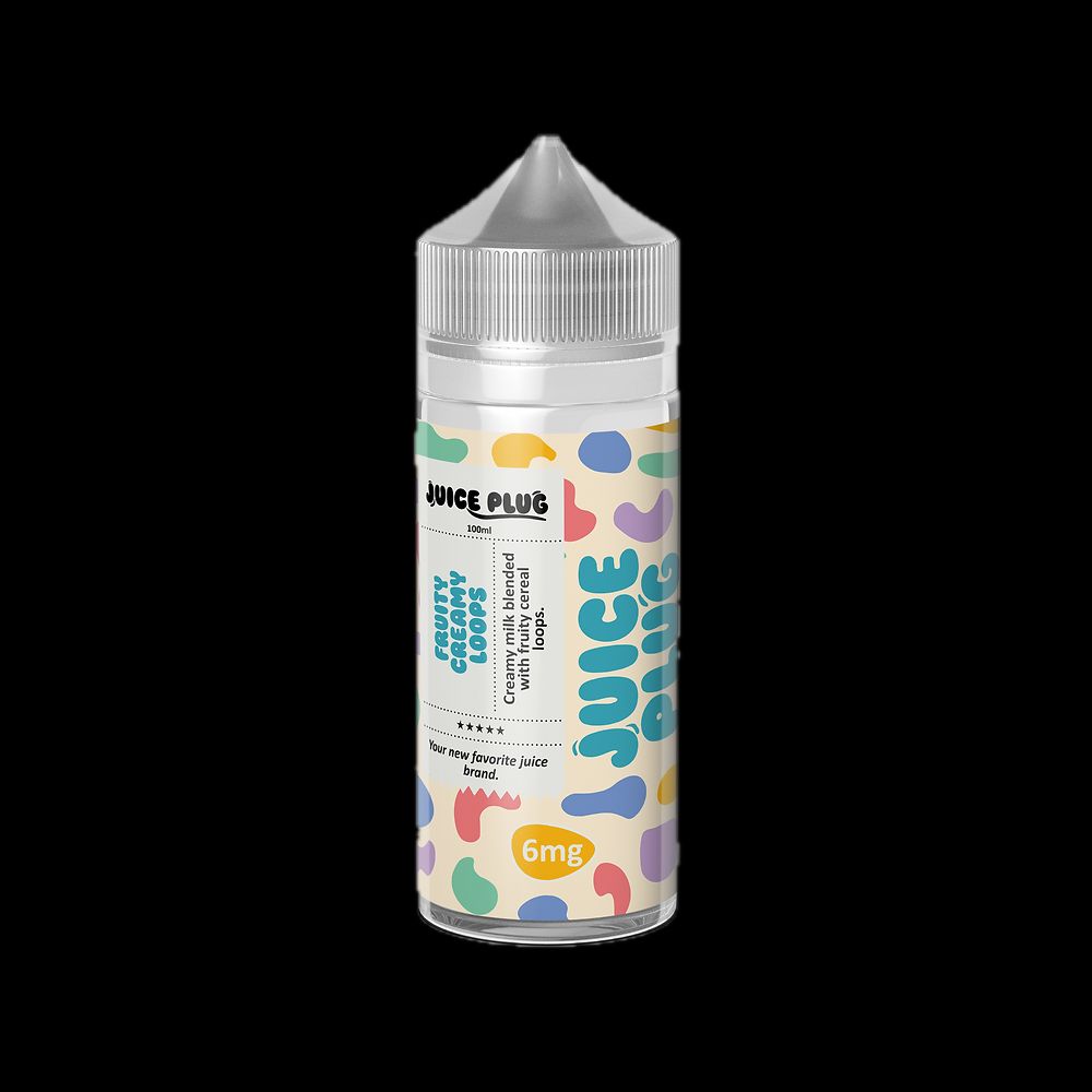 Fruity Creamy Loops Juice Plug 100mL bottle 6mg