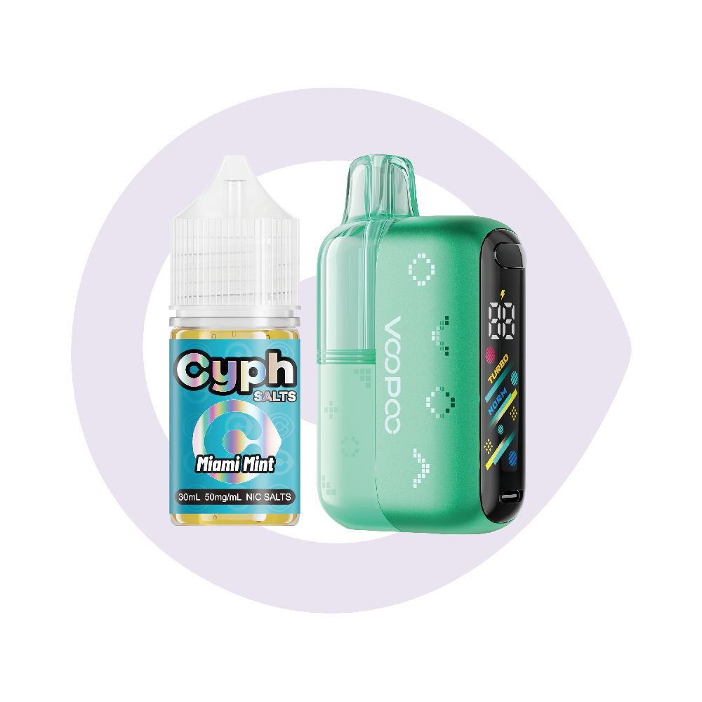 Voopoo Navi Pod System + Cyph Salts 30mL Collab Set Miami Mint