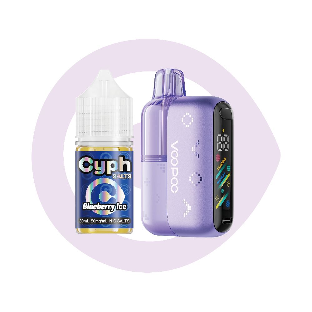 Voopoo Navi Pod System + Cyph Salts 30mL Collab Set Blueberry Ice