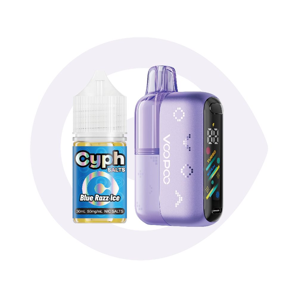 Voopoo Navi Pod System + Cyph Salts 30mL Collab Set Blue Razz Ice