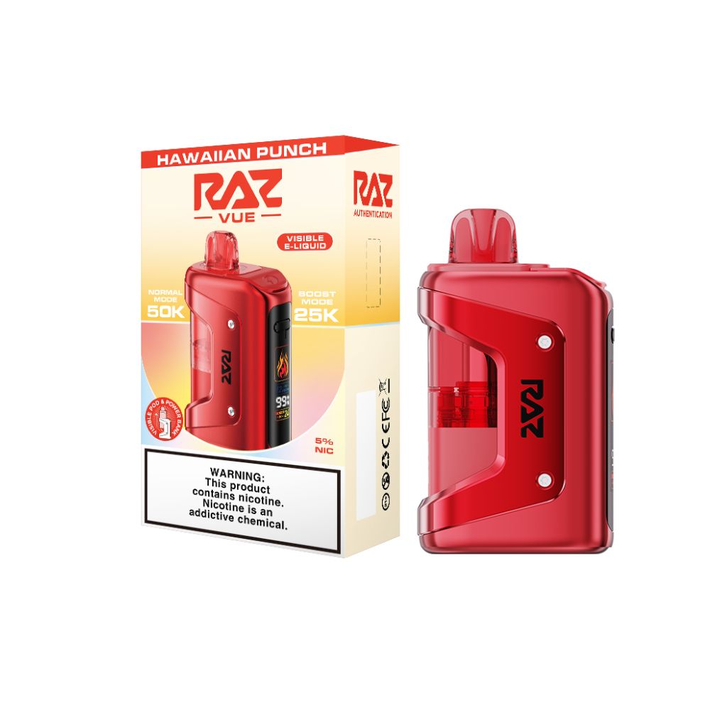 Raz Vue Disposable+ Power Dock hawaiian punch with packaging