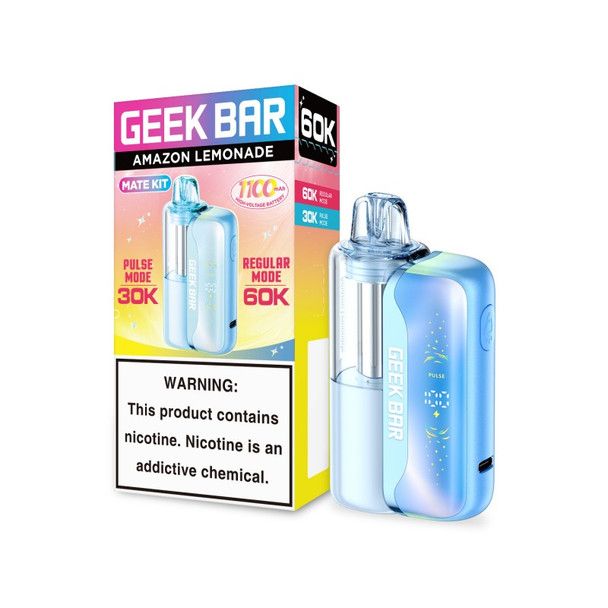 Geek Bar Mate Disposable + Power Dock amazon lemonade with packaging