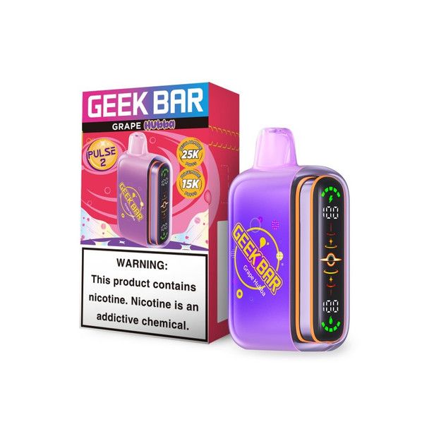 Geek Bar Pulse 2 Disposable Hubba Edt. grape hubba with packaging