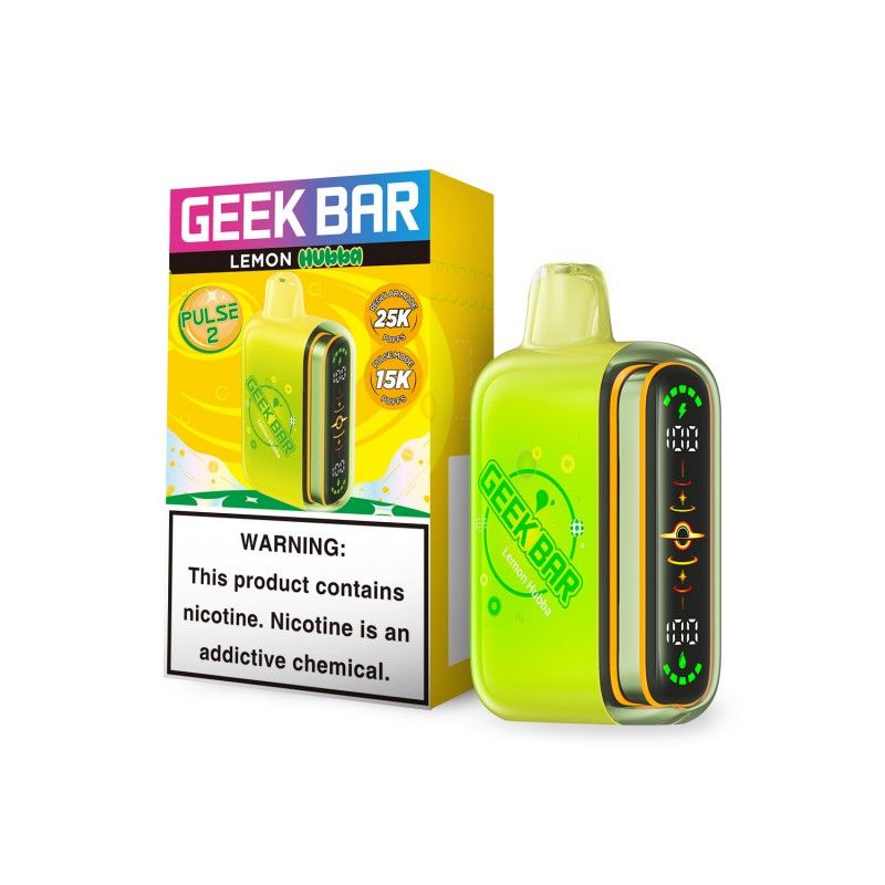 Geek Bar Pulse 2 Disposable Hubba Edt. lemon hubba with packaging
