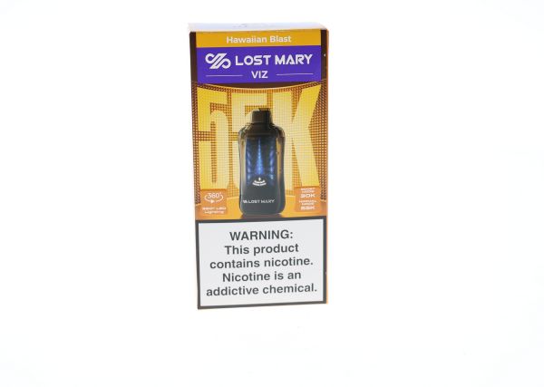 Lost Mary VIZ 55000 Disposable hawaiian burst packaging