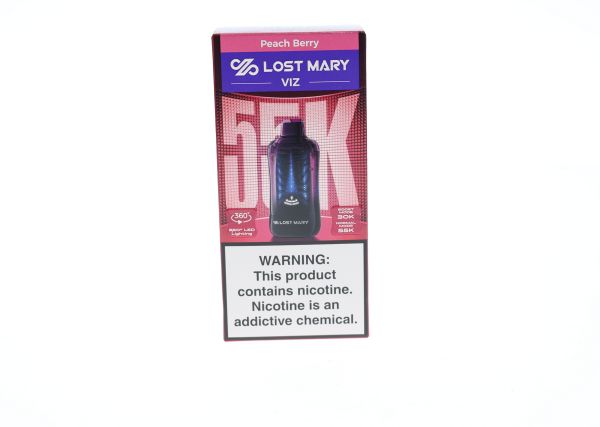 Lost Mary VIZ 55000 Disposable peach berry packaging