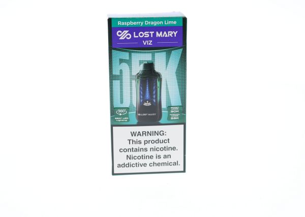 Lost Mary VIZ 55000 Disposable raspberry dragon lime packaging