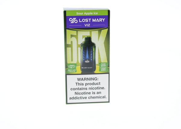 Lost Mary VIZ 55000 Disposable sour apple ice packaging