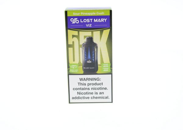 Lost Mary VIZ 55000 Disposable sour pineapple gush packaging