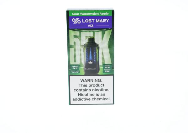Lost Mary VIZ 55000 Disposable sour watermelon apple packaging