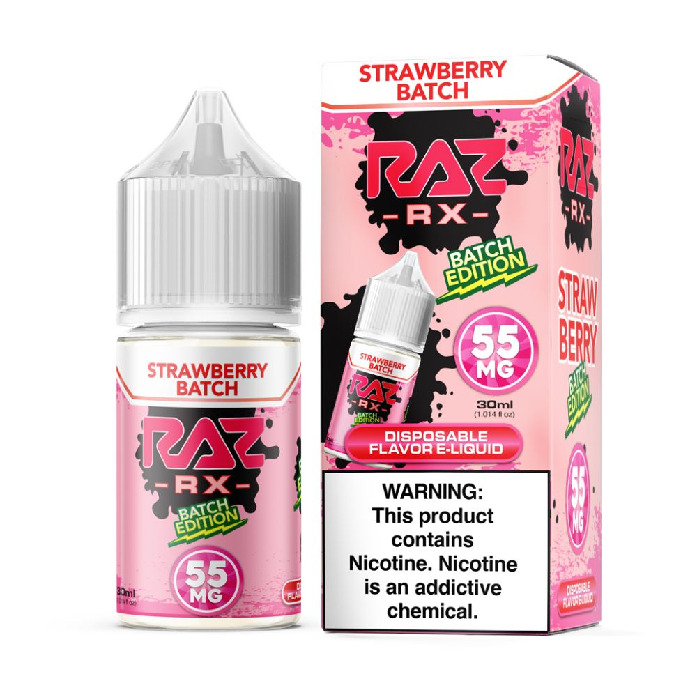 Strawberry Batch Pod Juice x Raz Batch Edition Salts 30mL thumbnail