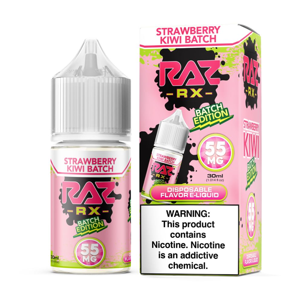 Strawberry Kiwi Batch Pod Juice x Raz Batch Edition Salts 30mL thumbnail