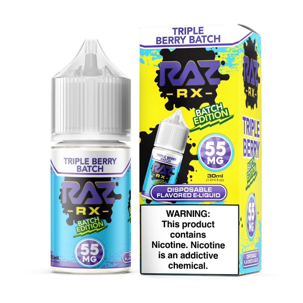 Triple Berry Batch Pod Juice x Raz Batch Edition Salts 30mL thumbnail