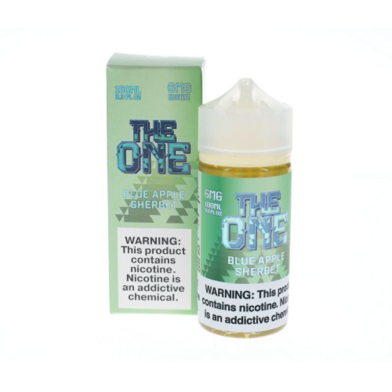 Blue Apple Sherbert Beard Vape Co. The One 100mL 6mg bottle