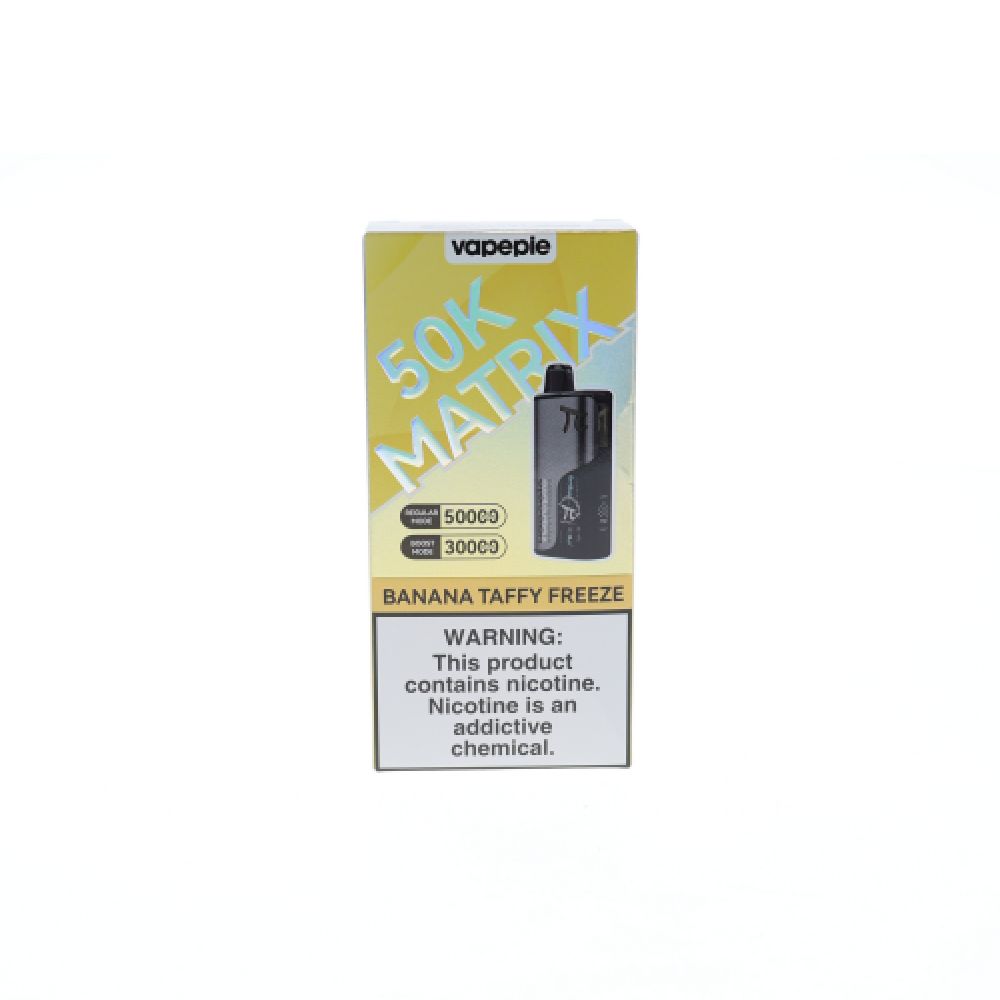 Vapepie Matrix Disposable banana taffy freeze packaging