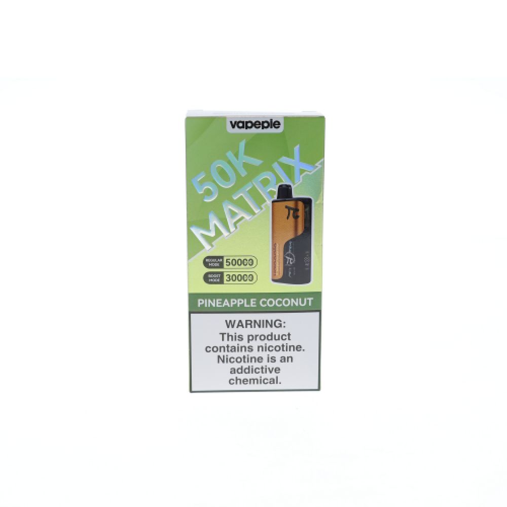 Vapepie Matrix Disposable pineapple coconut packaging