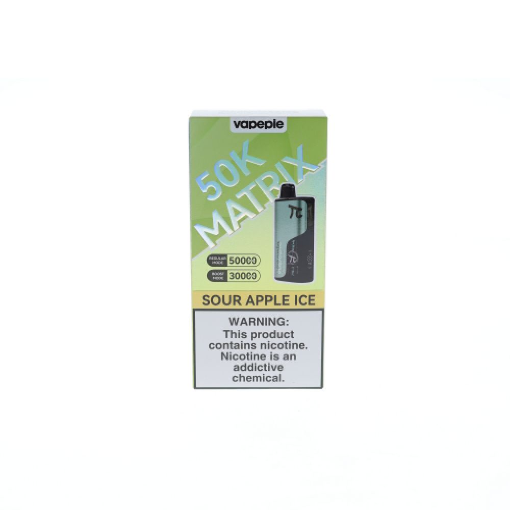 Vapepie Matrix Disposable sour apple ice packaging
