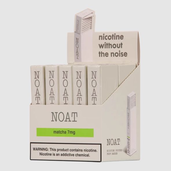 NOAT Nicotine Pouches (DSPLY 10pc)(20ct Pack) matcha packaging