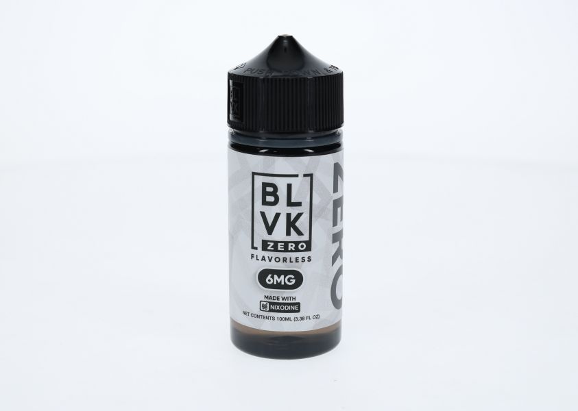 Flavorless BLVK NIXODINE ZERO 100mL 6mg bottle