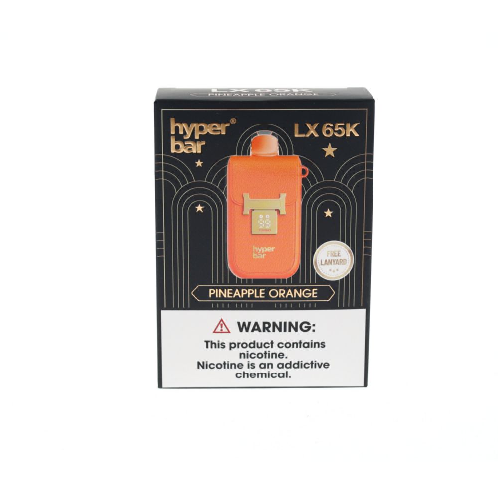 Hyper Bar LX65K Disposable pineapple orange packaging