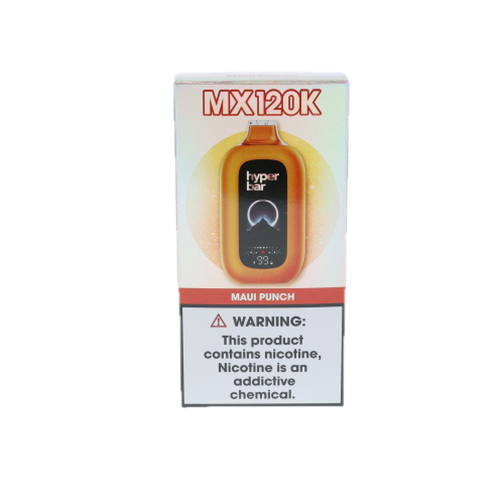 Hyper Bar MX120K Disposable maui punch packaging