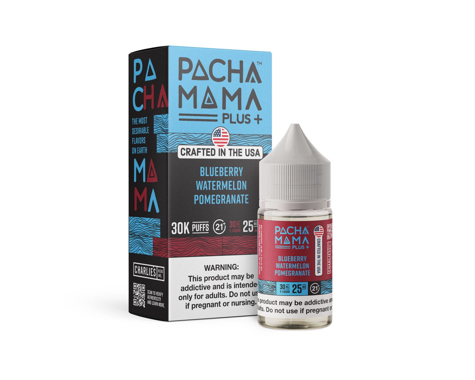 Blueberry Watermelon Pomegranate Pachamama + Nixodine Salts 30mL thumbnail