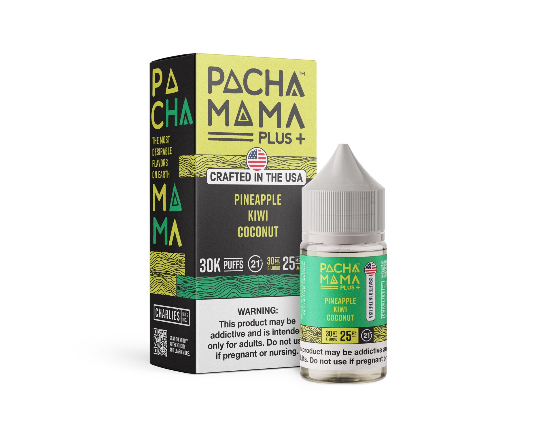 Pineapple Kiwi Coconut Pachamama + Nixodine Salts 30mL thumbnail