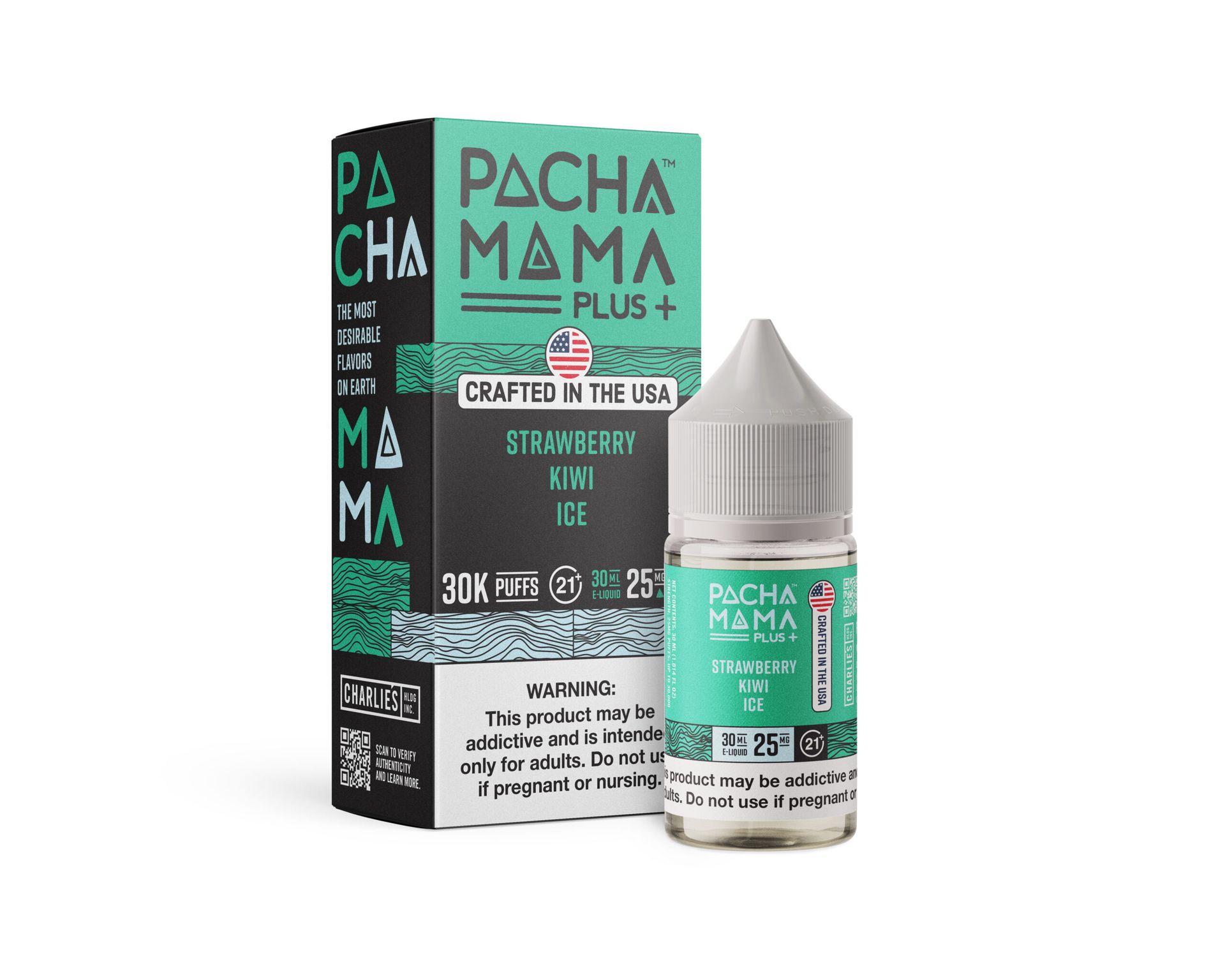 Strawberry Kiwi Ice Pachamama + Nixodine Salts 30mL thumbnail