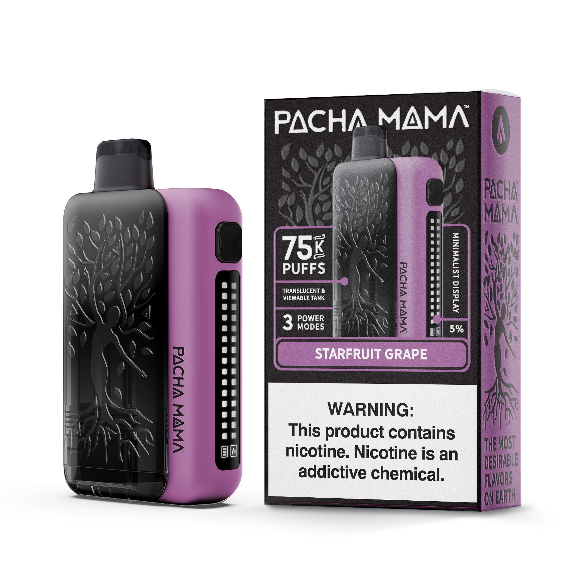 Pachamama 75k Disposable strarfruit grape with packaging