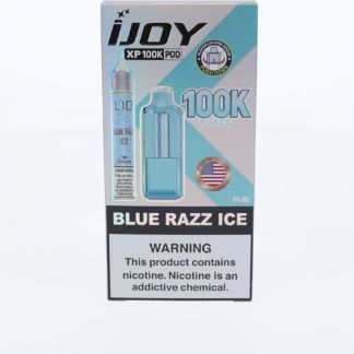 iJoy XP100K Pod Disposable + 15mL (LIQ Salt) blue razz ice packaging