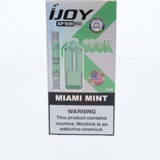 iJoy XP100K Pod Disposable + 15mL (LIQ Salt) miami mint packaging