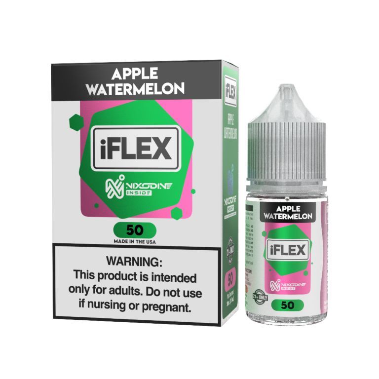Apple Watermelon Juice Head iFlex Nixodine Salts 30mL 50mg with packaging