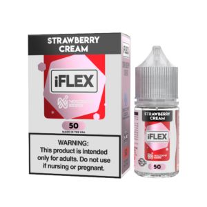 Strawberry Cream Juice Head iFlex Nixodine Salts 30mL 50mg with packaging