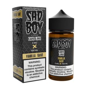 Vanilla Cake Sadboy 100mL with packaging