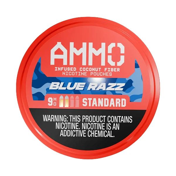 AMMO Nicotine Pouches blue razz