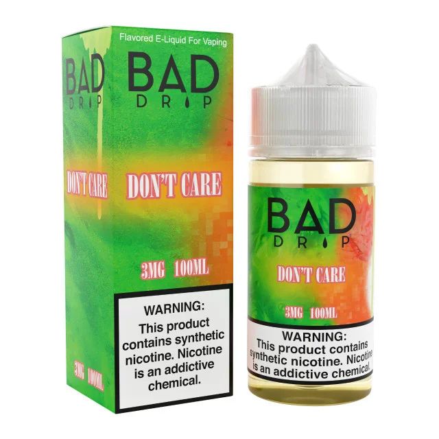 Don't Care Bad Drip Labs 100mL with packaging
