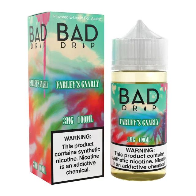Farley's Gnarly Bad Drip Labs 100mL with packaging