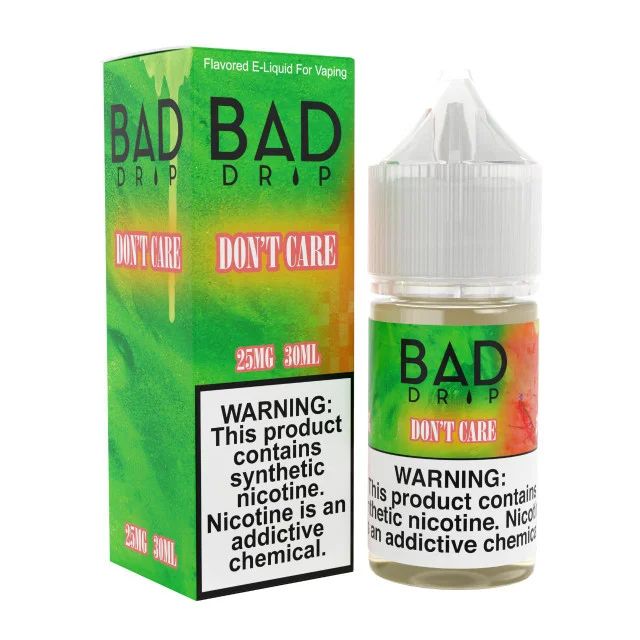 Don't Care Bad Drip Labs Salts 30mL with packaging