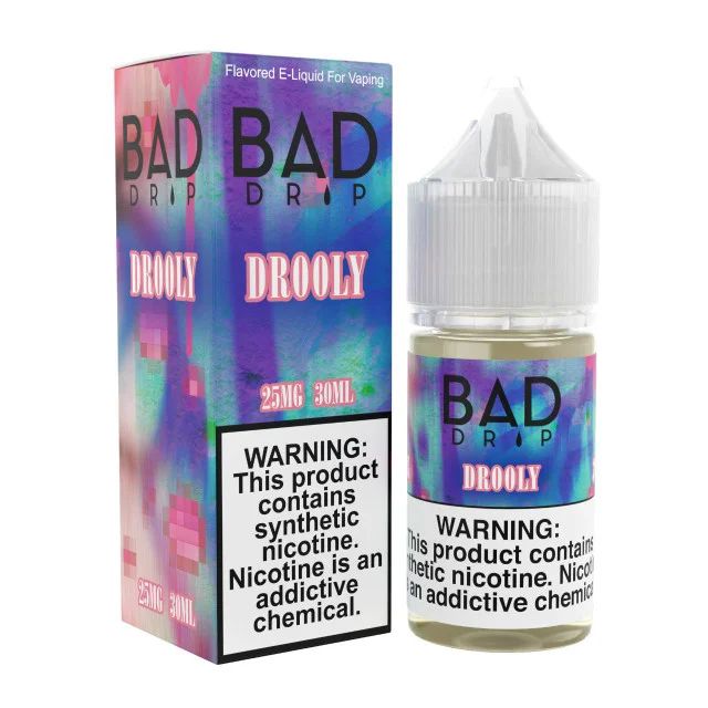 Drooly Bad Drip Labs Salts 30mL with packaging