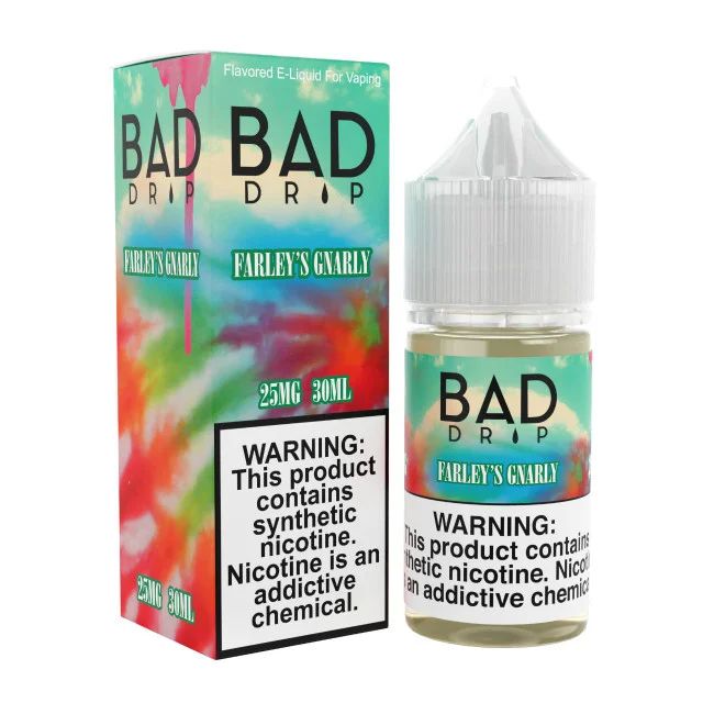 Farley's Gnarly Bad Drip Labs Salts 30mL with packaging
