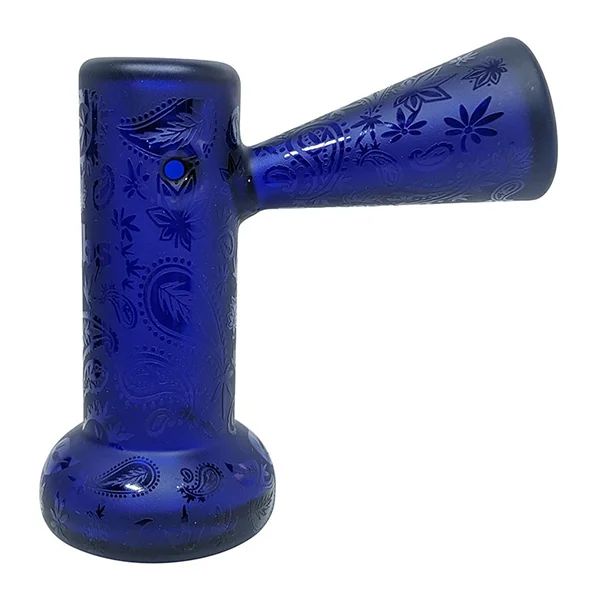 Dogg Lbs (Hand Pipe) DLHP0026-0029 4.5" Frosted Hazely Bubbler blue