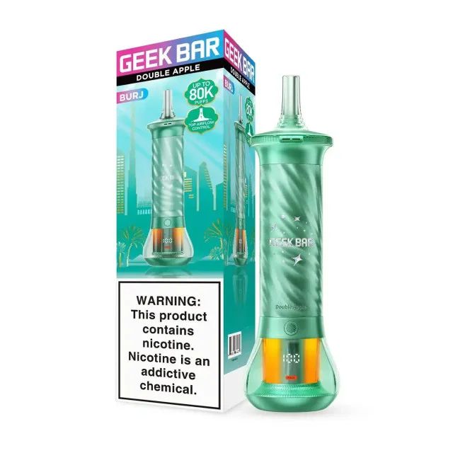 Geek Bar Burj Disposable double apple with packaging