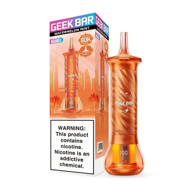 Geek Bar Burj Disposable watermelon mint with packaging